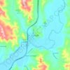 Mappa topografica Gundagai, altitudine, rilievo