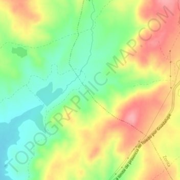 Mappa topografica Viniegra, altitudine, rilievo