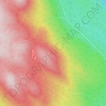 Mappa topografica Omineca Mountains, altitudine, rilievo
