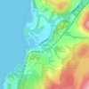 Mappa topografica Inverkip, altitudine, rilievo