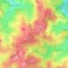 Mappa topografica Landwehr, altitudine, rilievo