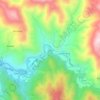 Mappa topografica Coplo, altitudine, rilievo