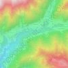 Mappa topografica Pradella, altitudine, rilievo