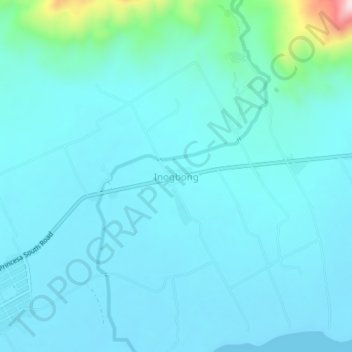 Mappa topografica Inogbong, altitudine, rilievo