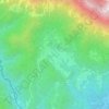 Mappa topografica Bergogna, altitudine, rilievo