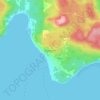 Mappa topografica Sointula, altitudine, rilievo