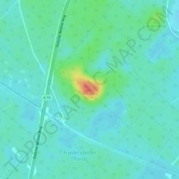 Mappa topografica Stahlberg, altitudine, rilievo