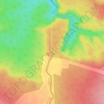 Mappa topografica Utiariti, altitudine, rilievo
