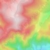 Mappa topografica La Chaume des Veaux, altitudine, rilievo