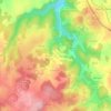 Mappa topografica La Roche, altitudine, rilievo