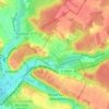 Mappa topografica Saint-Antoine, altitudine, rilievo