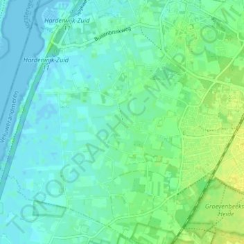 Mappa topografica Telgt, altitudine, rilievo