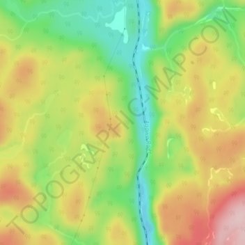 Mappa topografica Agawa Canyon, altitudine, rilievo