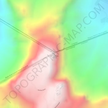 Mappa topografica Mariepskop, altitudine, rilievo