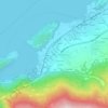 Mappa topografica Corte, altitudine, rilievo