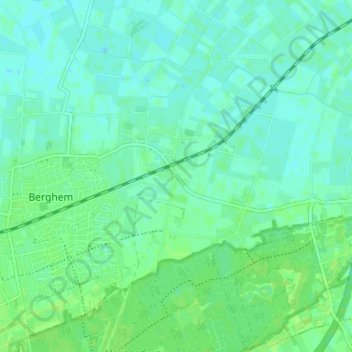 Mappa topografica Kleine Koolwijk, altitudine, rilievo