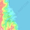 Mappa topografica Malitbog, altitudine, rilievo