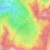 Mappa topografica Albion Basin, altitudine, rilievo