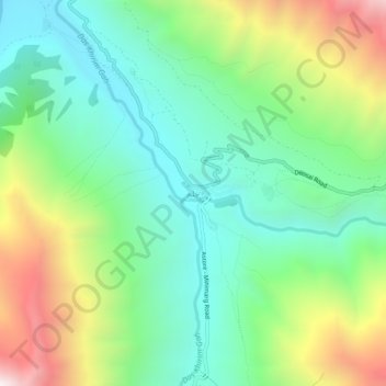 Mappa topografica Chilum, altitudine, rilievo