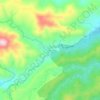 Mappa topografica Llavac, altitudine, rilievo