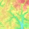 Mappa topografica Les Landes, altitudine, rilievo