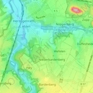 Mappa topografica Kämerhöf, altitudine, rilievo