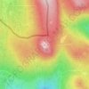 Mappa topografica Lusen, altitudine, rilievo