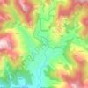Mappa topografica Pangna, altitudine, rilievo