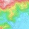 Mappa topografica Manzaniga, altitudine, rilievo