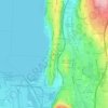 Mappa topografica Les Molières, altitudine, rilievo