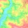 Mappa topografica Le Bos Josselin, altitudine, rilievo