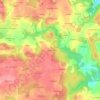 Mappa topografica Kerleon, altitudine, rilievo