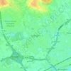 Mappa topografica Gullegem, altitudine, rilievo