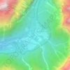 Mappa topografica Cirque du Fer à Cheval, altitudine, rilievo