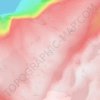 Mappa topografica Kjerag, altitudine, rilievo