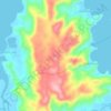 Mappa topografica Tibo, altitudine, rilievo