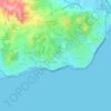 Mappa topografica Chaparral, altitudine, rilievo