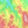 Mappa topografica Arcomie, altitudine, rilievo