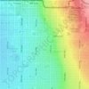 Mappa topografica Woodbury, altitudine, rilievo