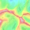 Mappa topografica Forester Pass, altitudine, rilievo