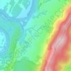 Mappa topografica Shannondale, altitudine, rilievo