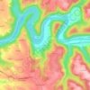 Mappa topografica Le Fournials, altitudine, rilievo