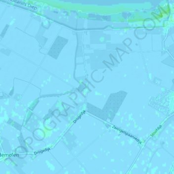 Mappa topografica Tonnekreek, altitudine, rilievo