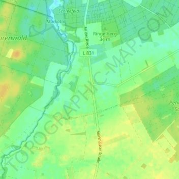 Mappa topografica Neumarkhausen, altitudine, rilievo