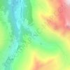 Mappa topografica Cordonne, altitudine, rilievo