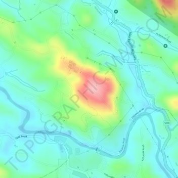 Mappa topografica Annapara view point, altitudine, rilievo
