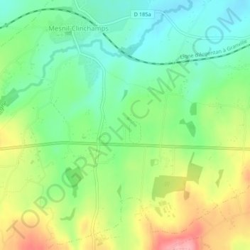 Mappa topografica La Bajonière, altitudine, rilievo