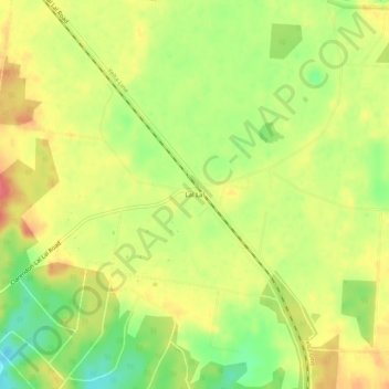 Mappa topografica Lal Lal, altitudine, rilievo