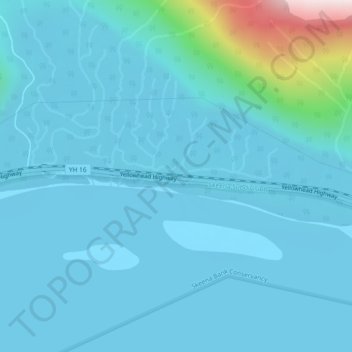 Mappa topografica Skeena, altitudine, rilievo