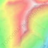Mappa topografica Vallunareju Norte, altitudine, rilievo